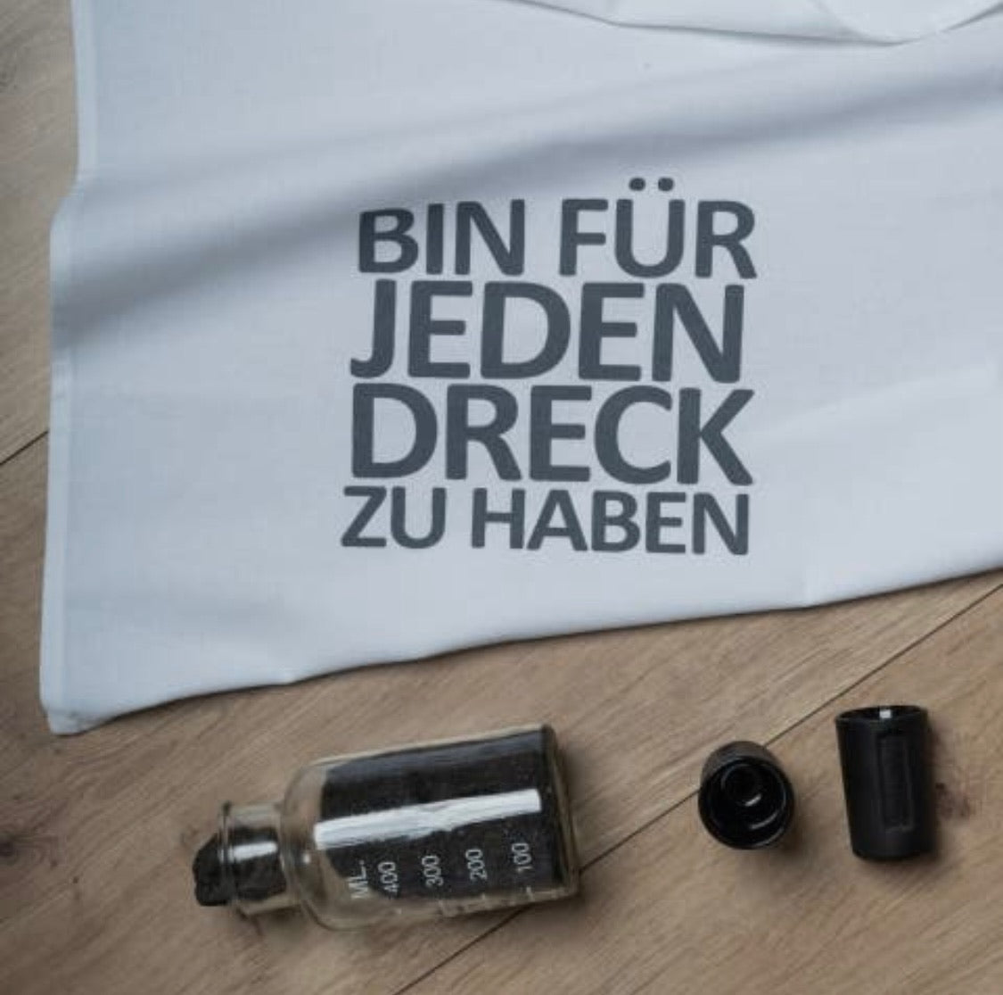 Geschirrtuch weiss - „ FÜR JEDEN DRECK“