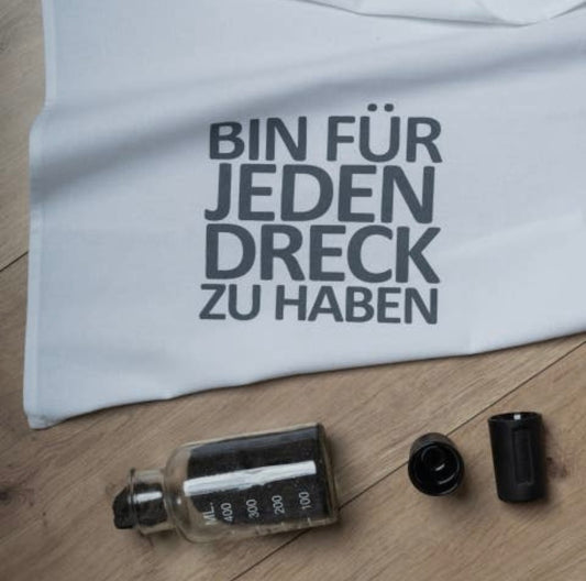 Geschirrtuch weiss - „ FÜR JEDEN DRECK“